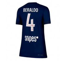 Paris Saint-Germain Lucas Beraldo #4 Koszulka Podstawowa damskie 2025-26 Krótki Rękaw